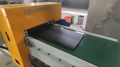Hot feed rubber sheet extruder